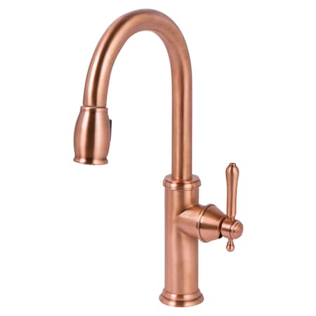 Newport Brass Pull-Down Kitchen Faucet in Antique Copper 1030-5103-08A